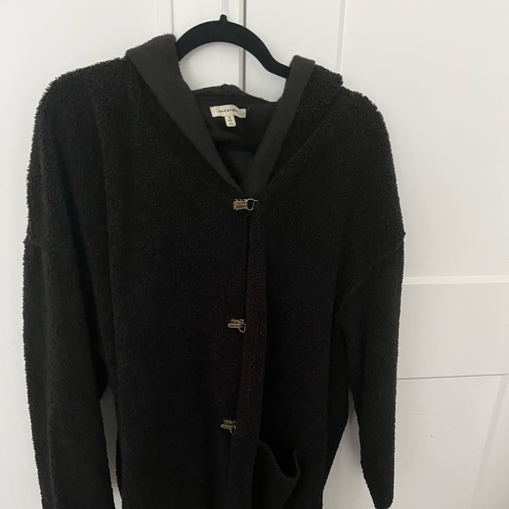 Black knee length jacket NWOT